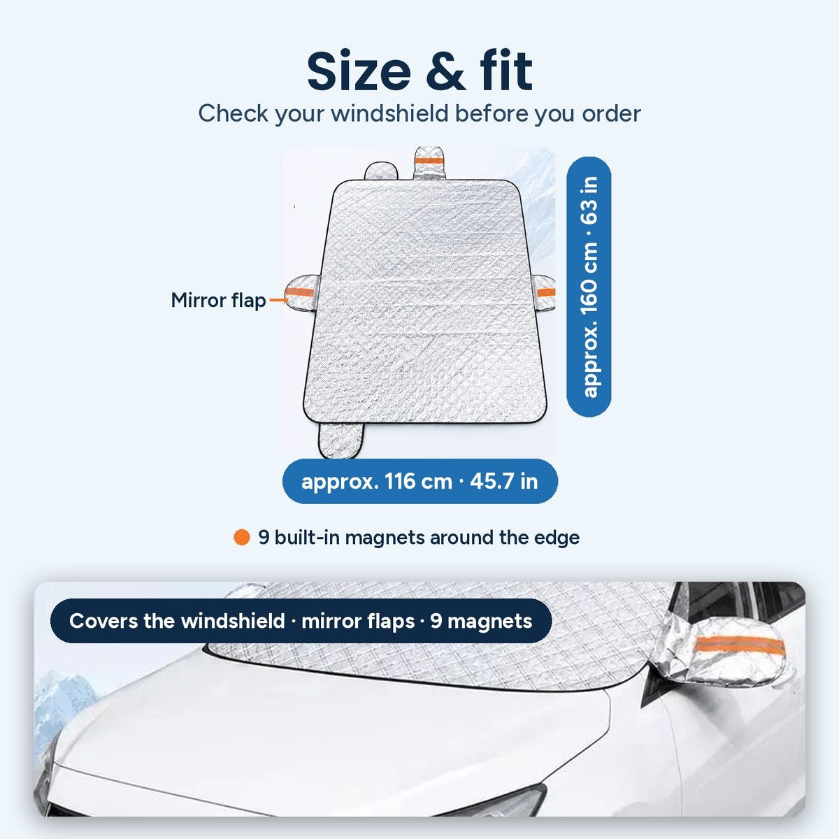 DawnClear windshield cover, image 1
