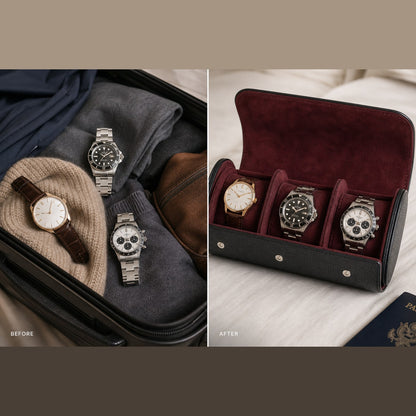ChronoRoll Noir Black vs loose packing