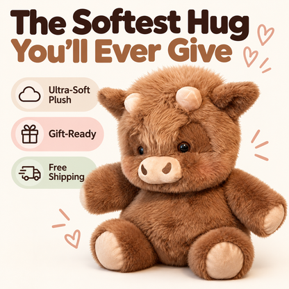 Cocoa Brown cow plush