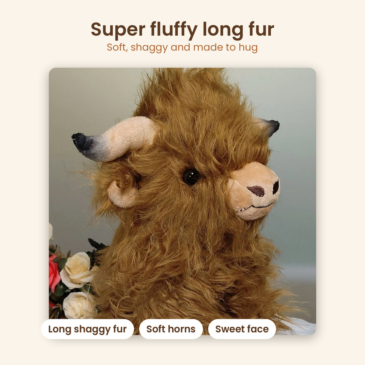 Super fluffy long fur close-up