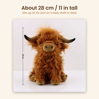 Highland Cuddle Cow size: about 28 cm / 11 in