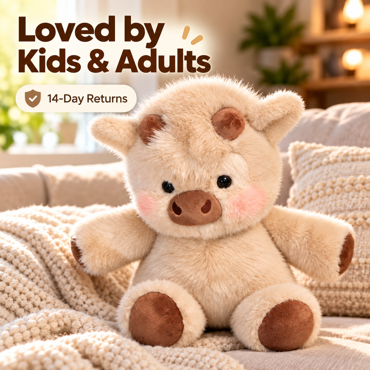 Oat Cream cow plush