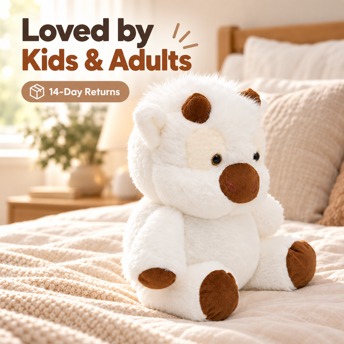 Snow White cow plush